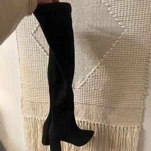 Steve Madden OTK Black Suede Boots